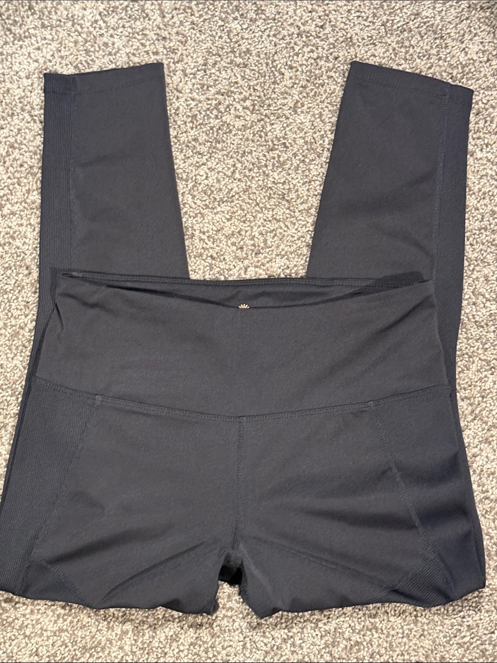 Tangerine Black High-Rise Active Leggings